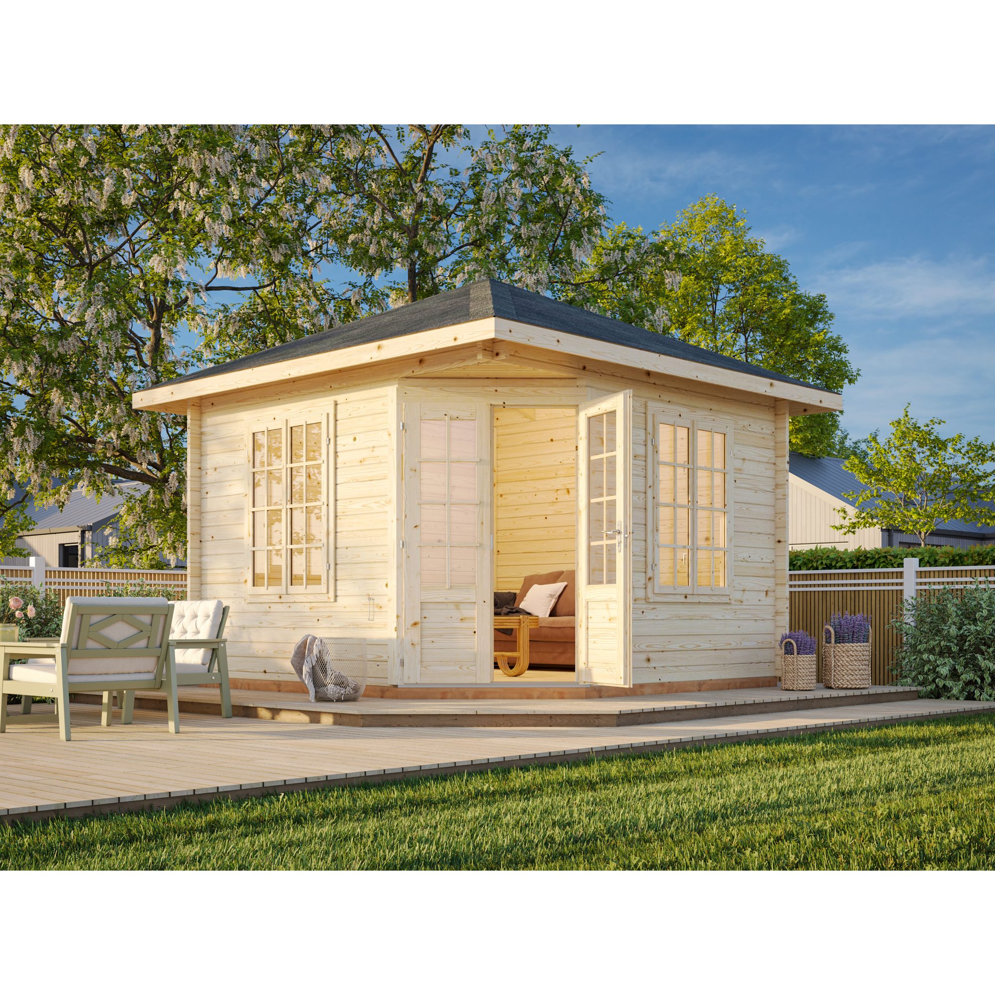 Melanie 9,6 m2 Impregnerad transparent