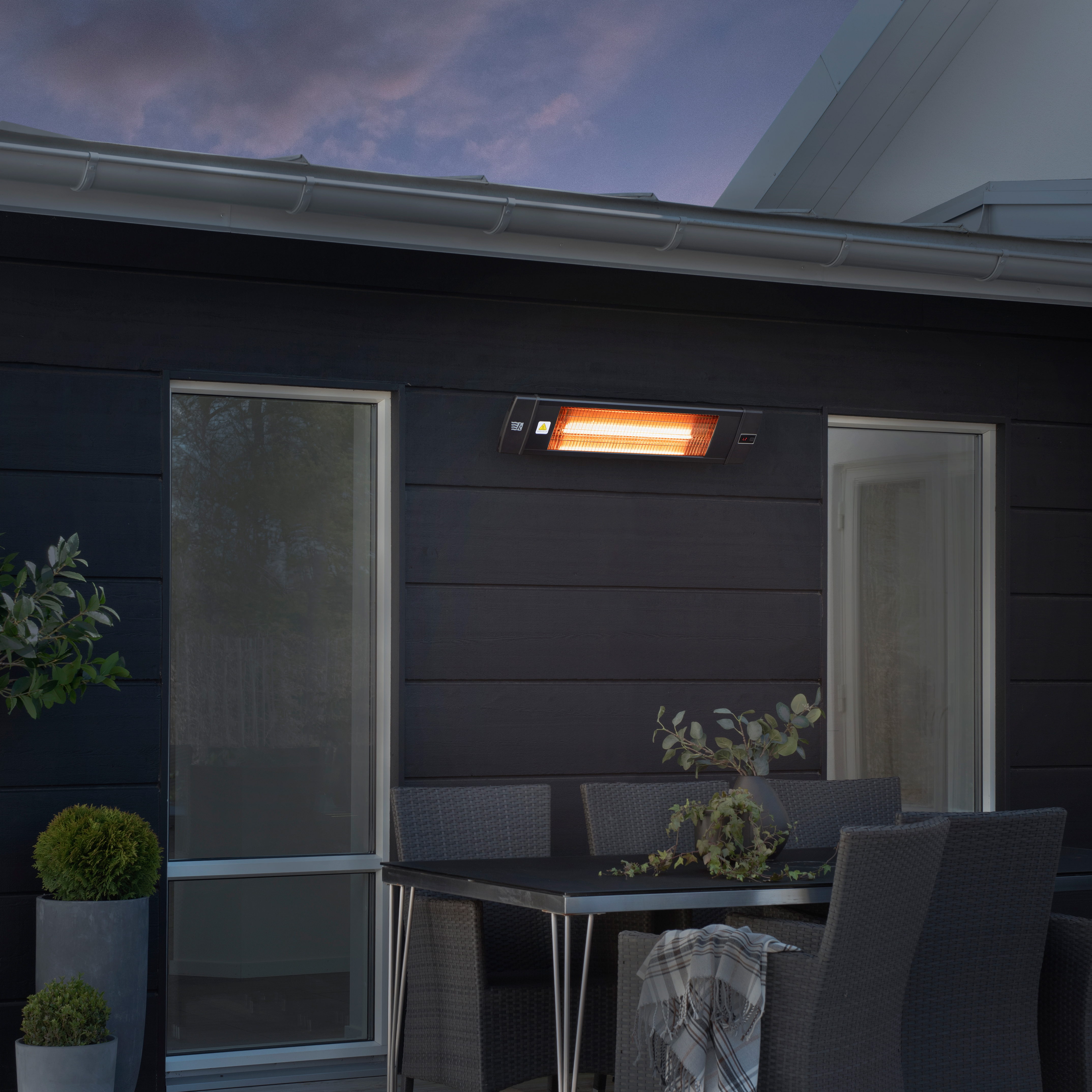 Infravärme Gnosjö Klimatprodukter 3013.200 Svart med Fjärrkontroll