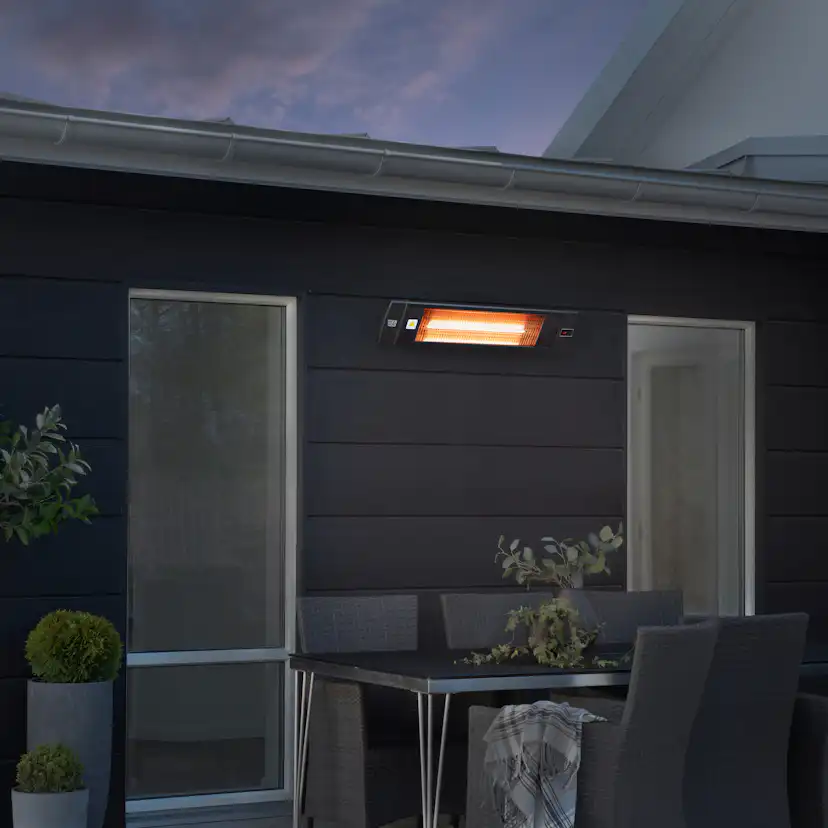 Infravärme Gnosjö Klimatprodukter 3013.200 Svart med Fjärrkontroll