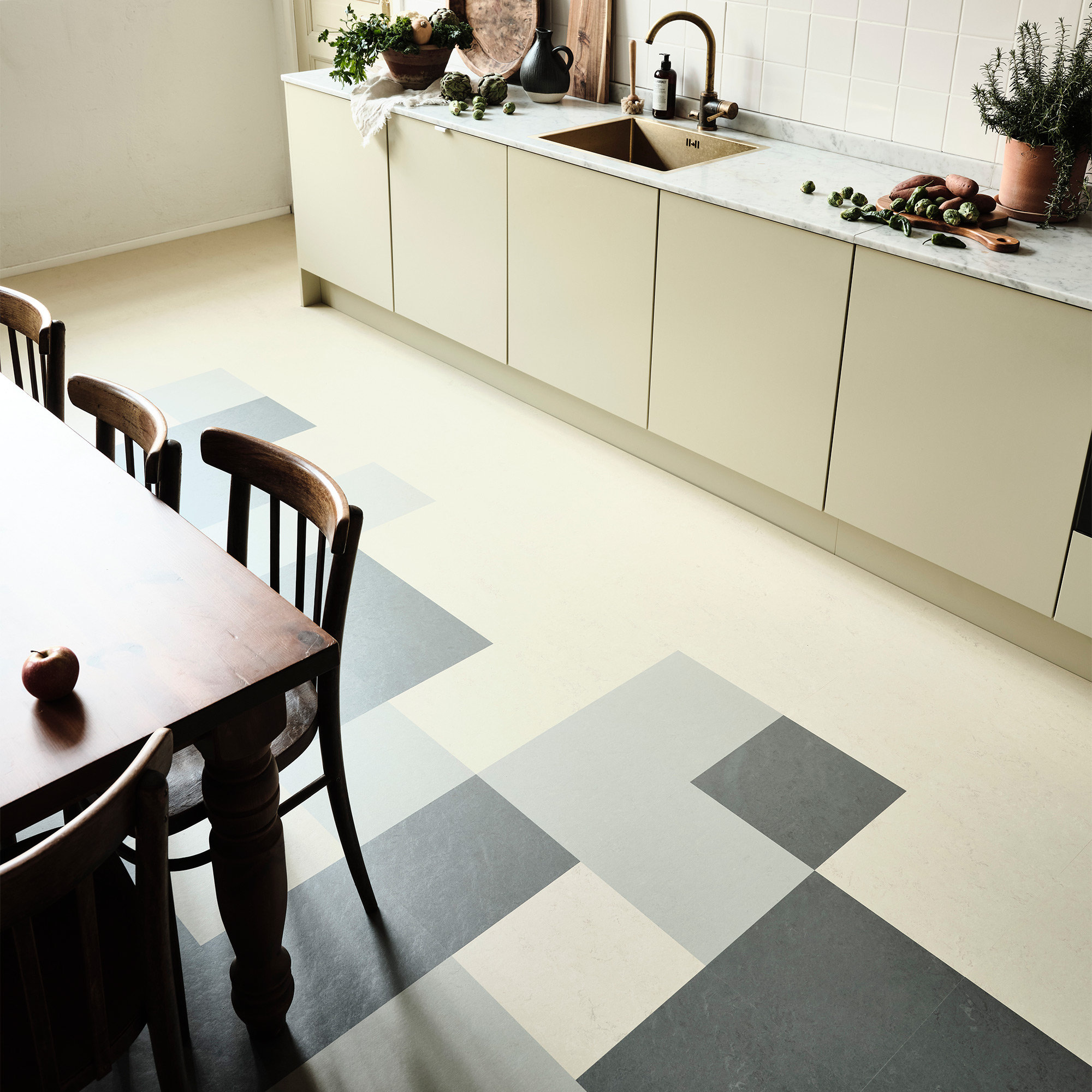 Linoleumgolv Forbo Marmoleum Click Orbit 60x30 cm