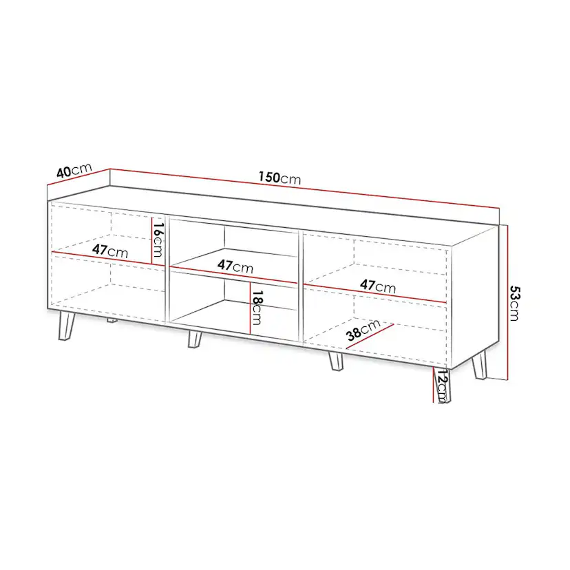 TV-bänk In Living Pafos 40x52x150 cm