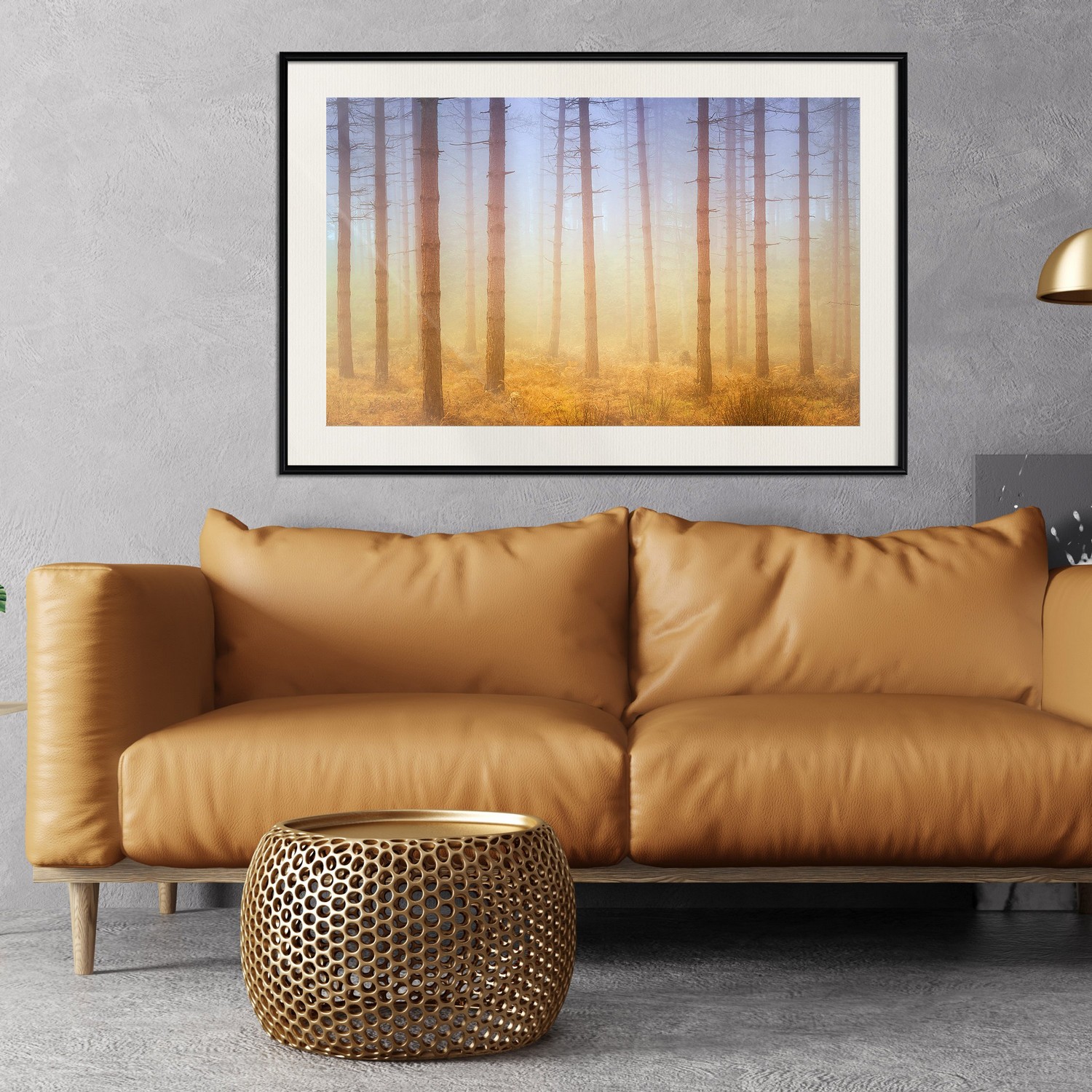 Poster Artgeist Affisch Foggy Forest