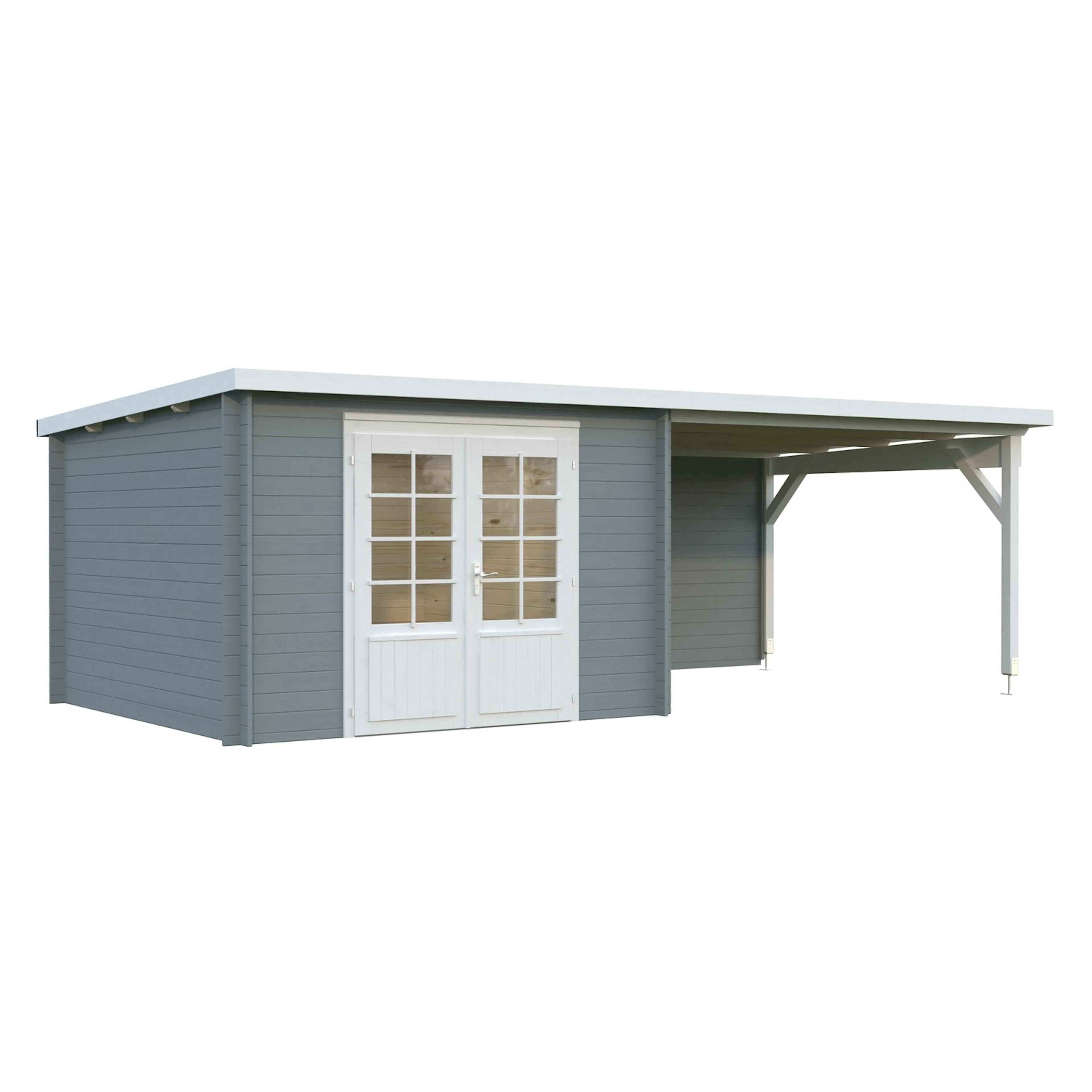 Ella 8,7+10,0 m2 PNT7042W2 Ljusgrå/Vit