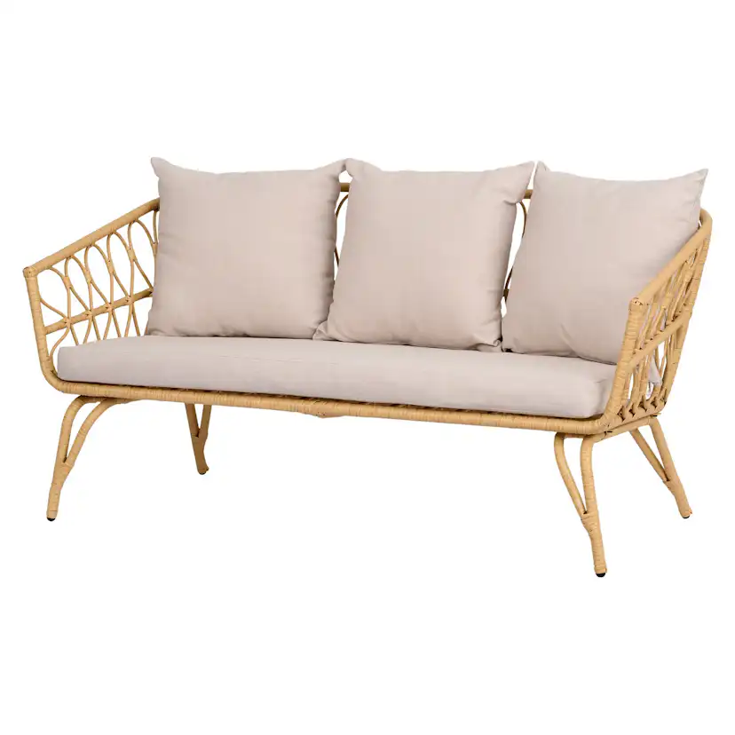 Loungeset ENVY DESIGN Magrethe Utemöbler med Dynor i Rotting