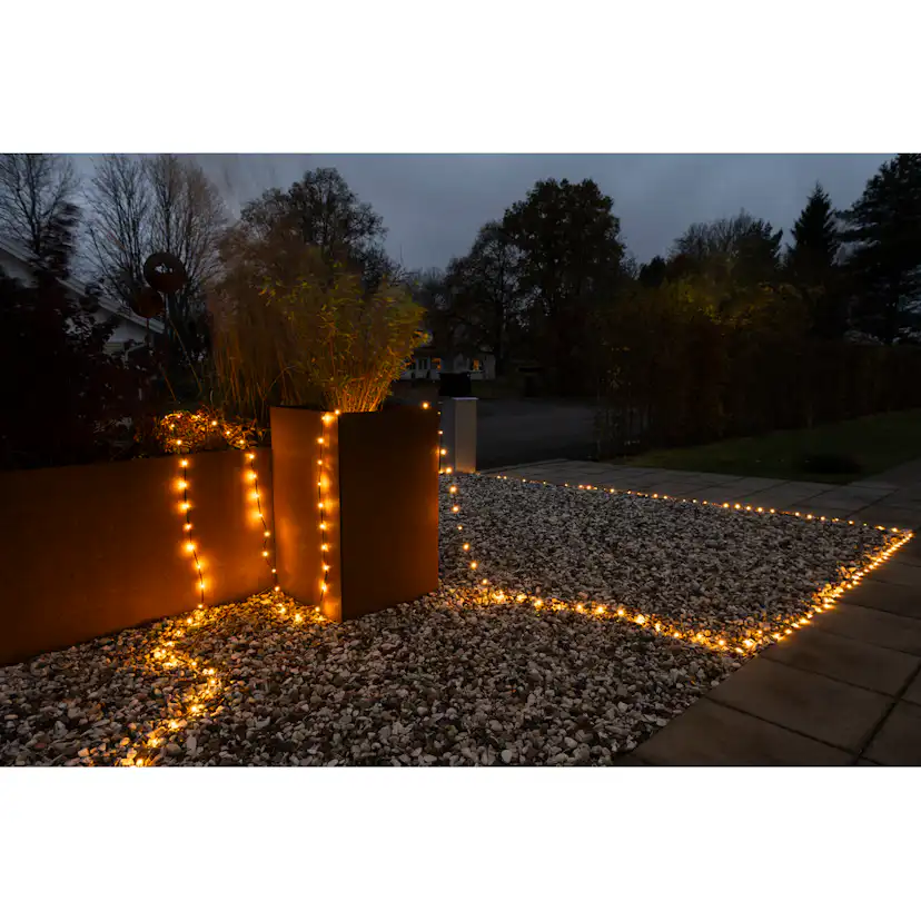 Ljusslinga Gnojsö Konstsmide ShineLine 400st LED-lampor Amber 20m Utomhus