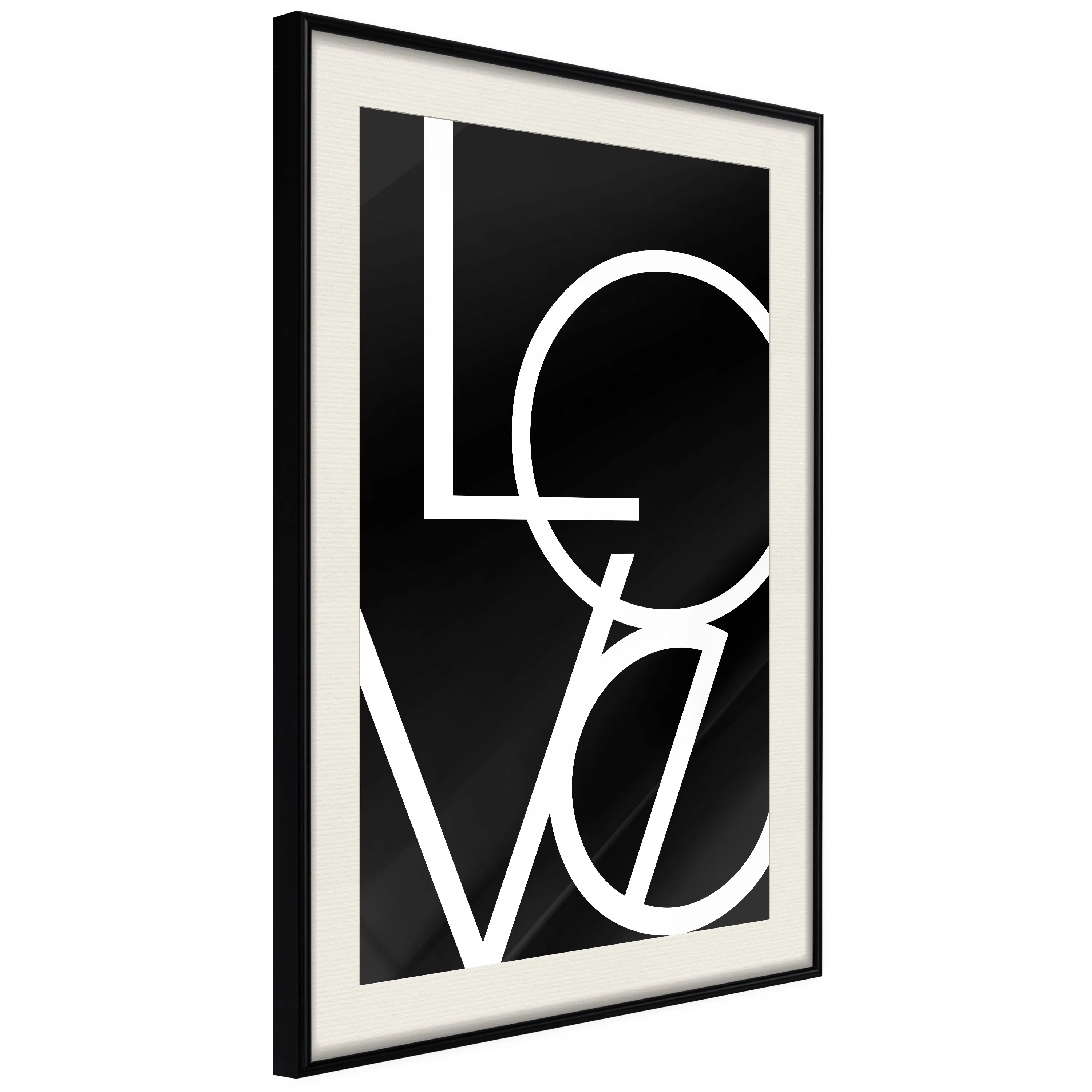Poster Artgeist Affisch Love in Black and White
