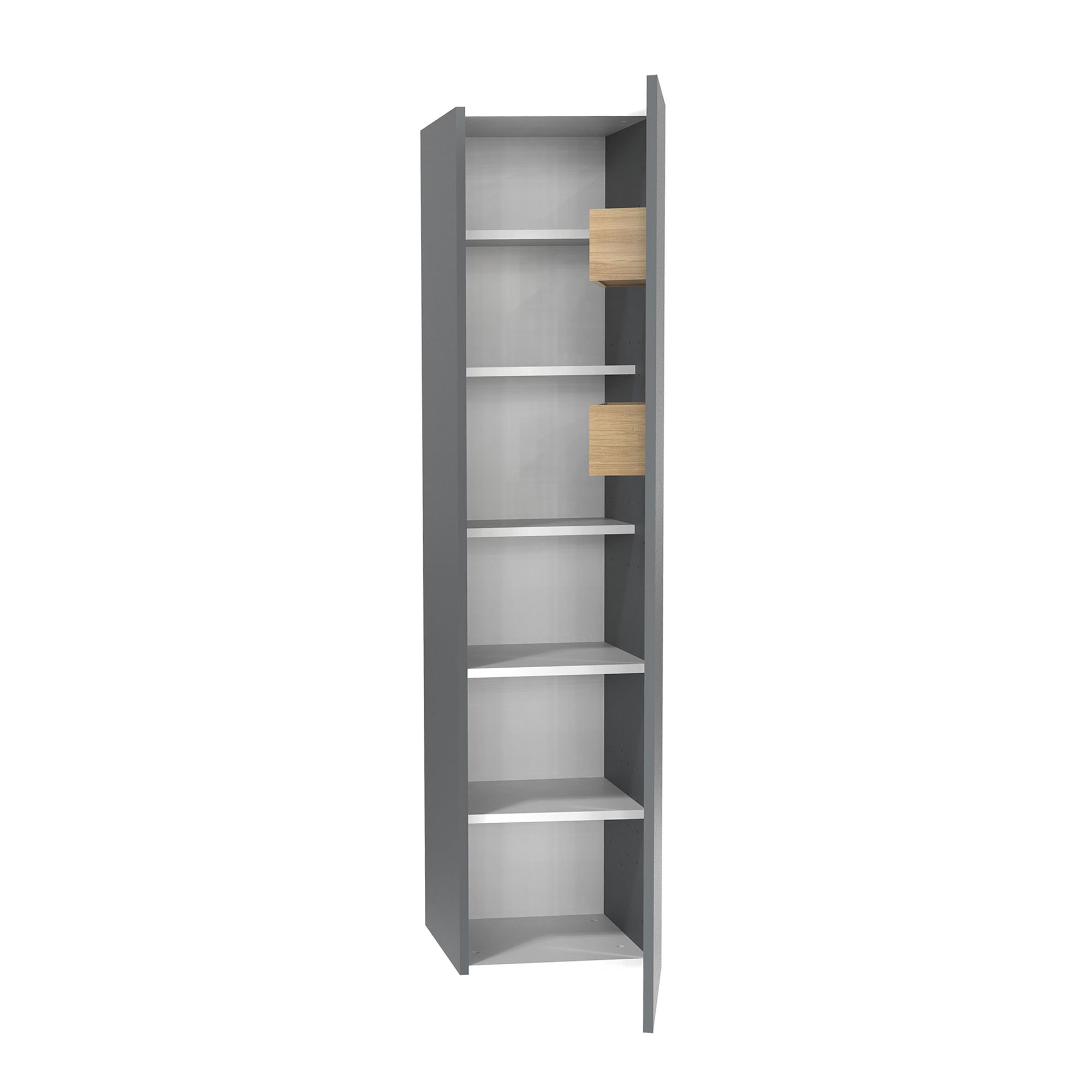 Högskåp Miller Badrum City med Hyllor och Dörrförvaring