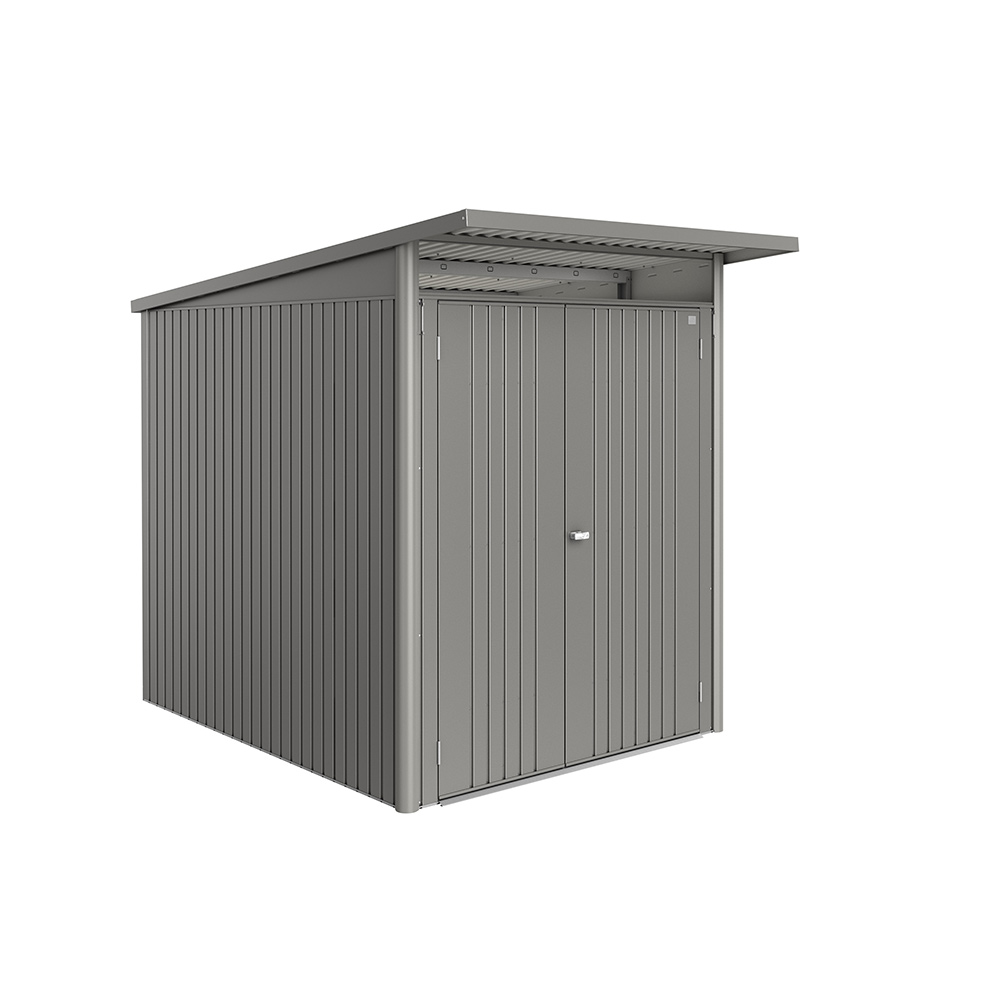 Redskapsbod Biohort Avantgarde Eco A2 Metallic Kvartsgrå Dubbeldörr