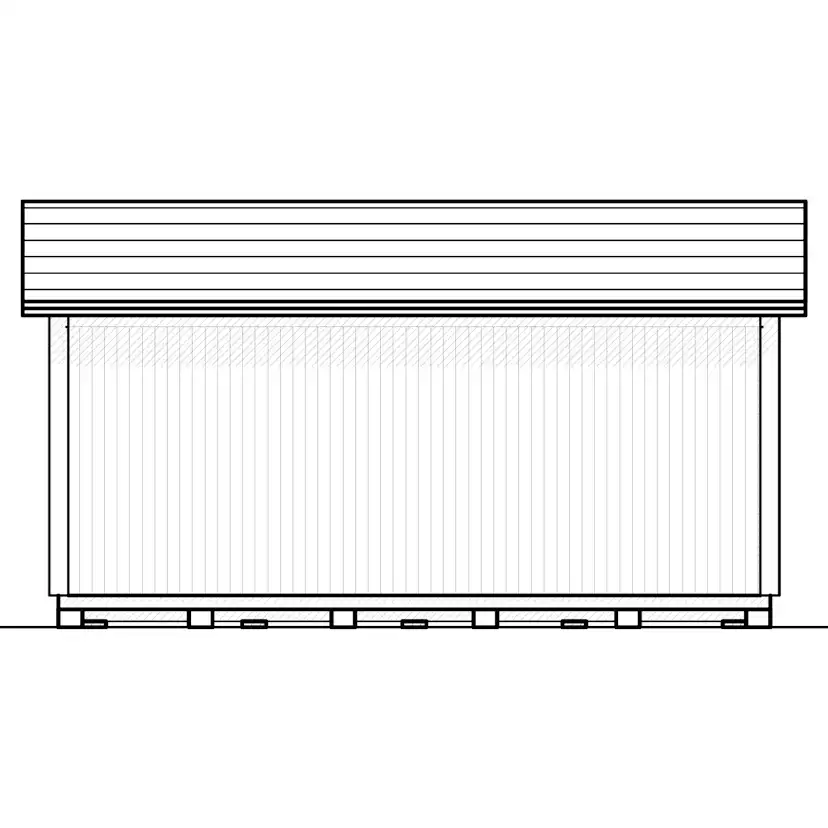 Attefallshus Vibostugan Njuta Funkis 25-2 24,3 m² Trähus