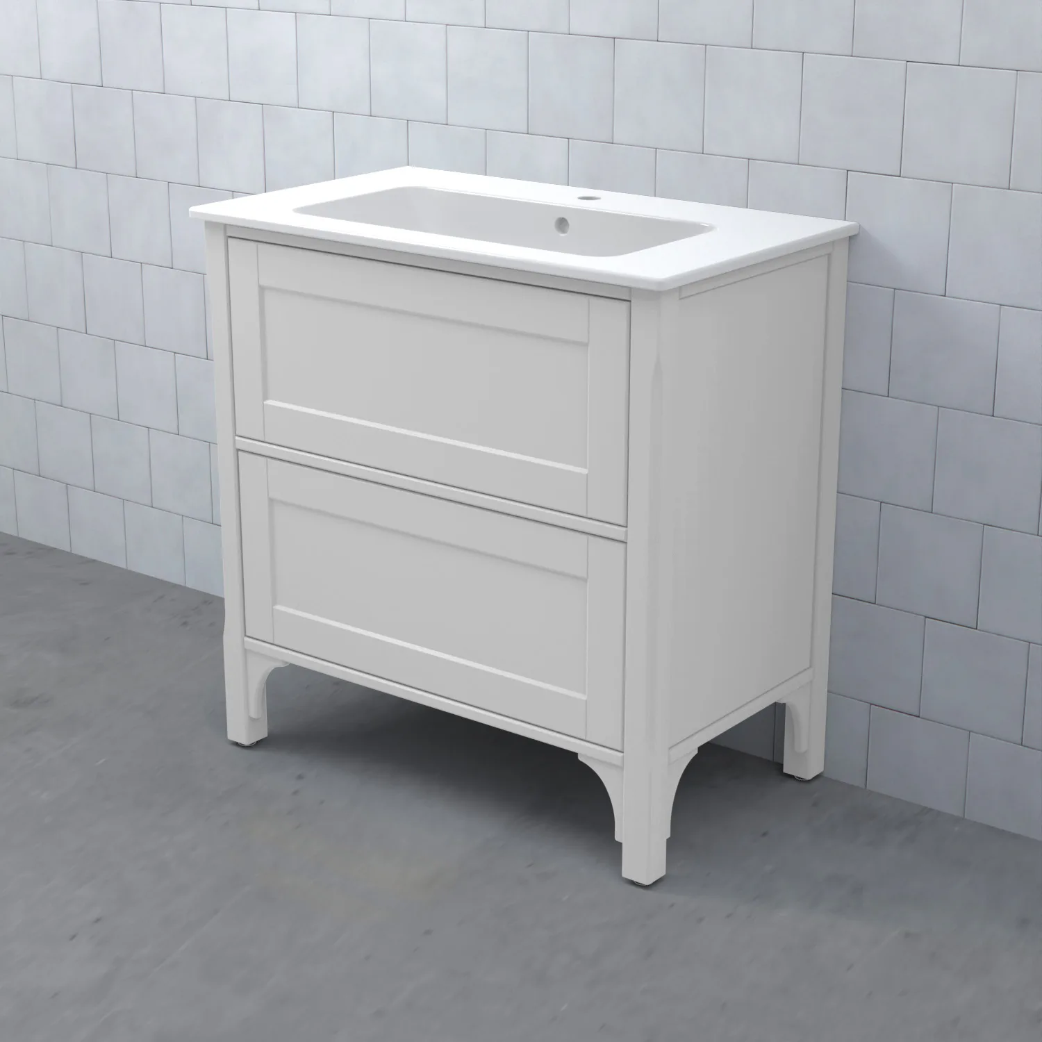SAGA Kommod 80/49 Dälja Ljusgrå BxHXD: 800x830x470 mm, Dälja Ljusgrå