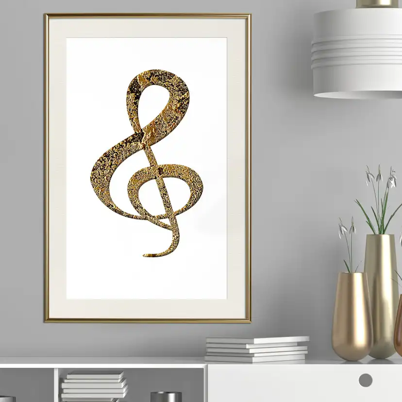 Poster Artgeist Affisch Treble Clef