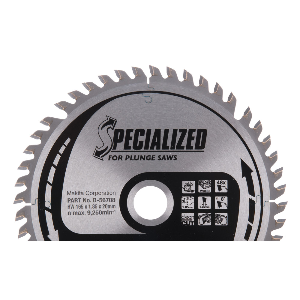 Sänksågklinga Makita 165x20x1,85mm 48T