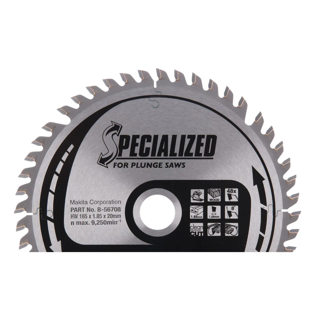 Sänksågklinga Makita 165x20x1,85mm 48T