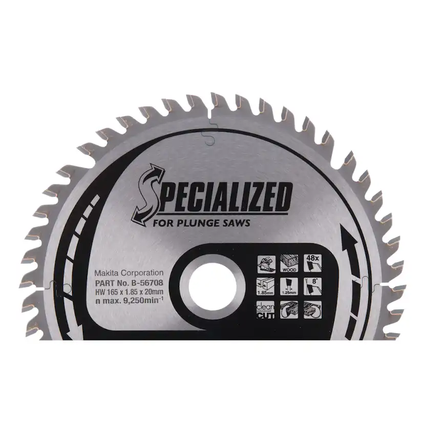Sänksågklinga Makita 165x20x1,85mm 48T