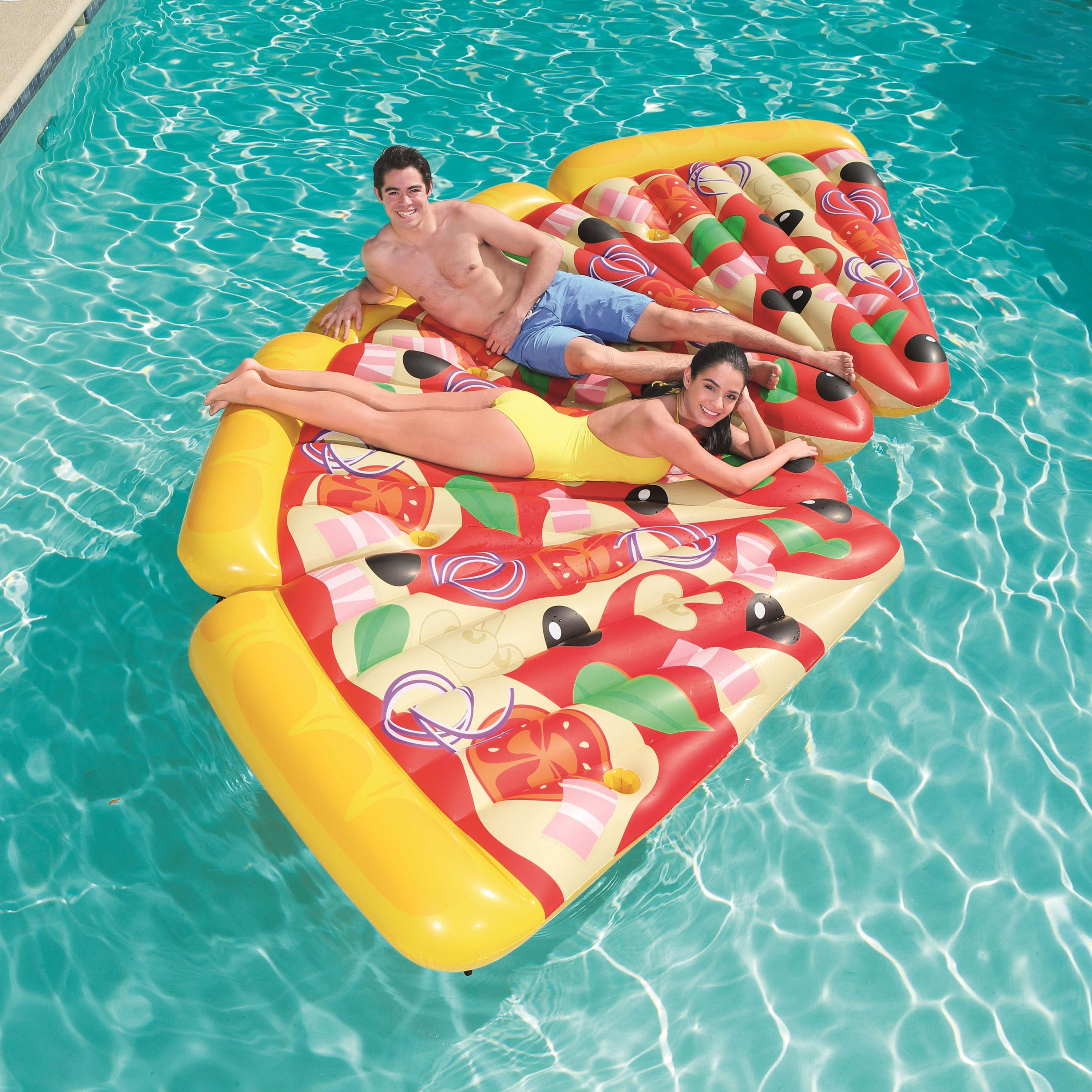 Badmadrass Planet Pool Pizza Party Lounge Flytleksak