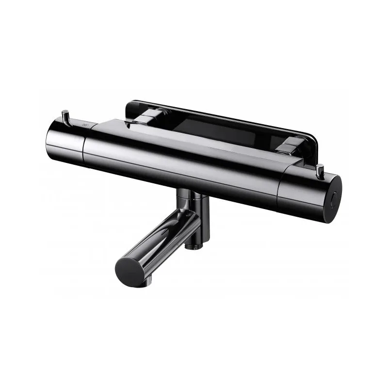 EVM022-160 Badkarsblandare Black Chrome Black Chrome