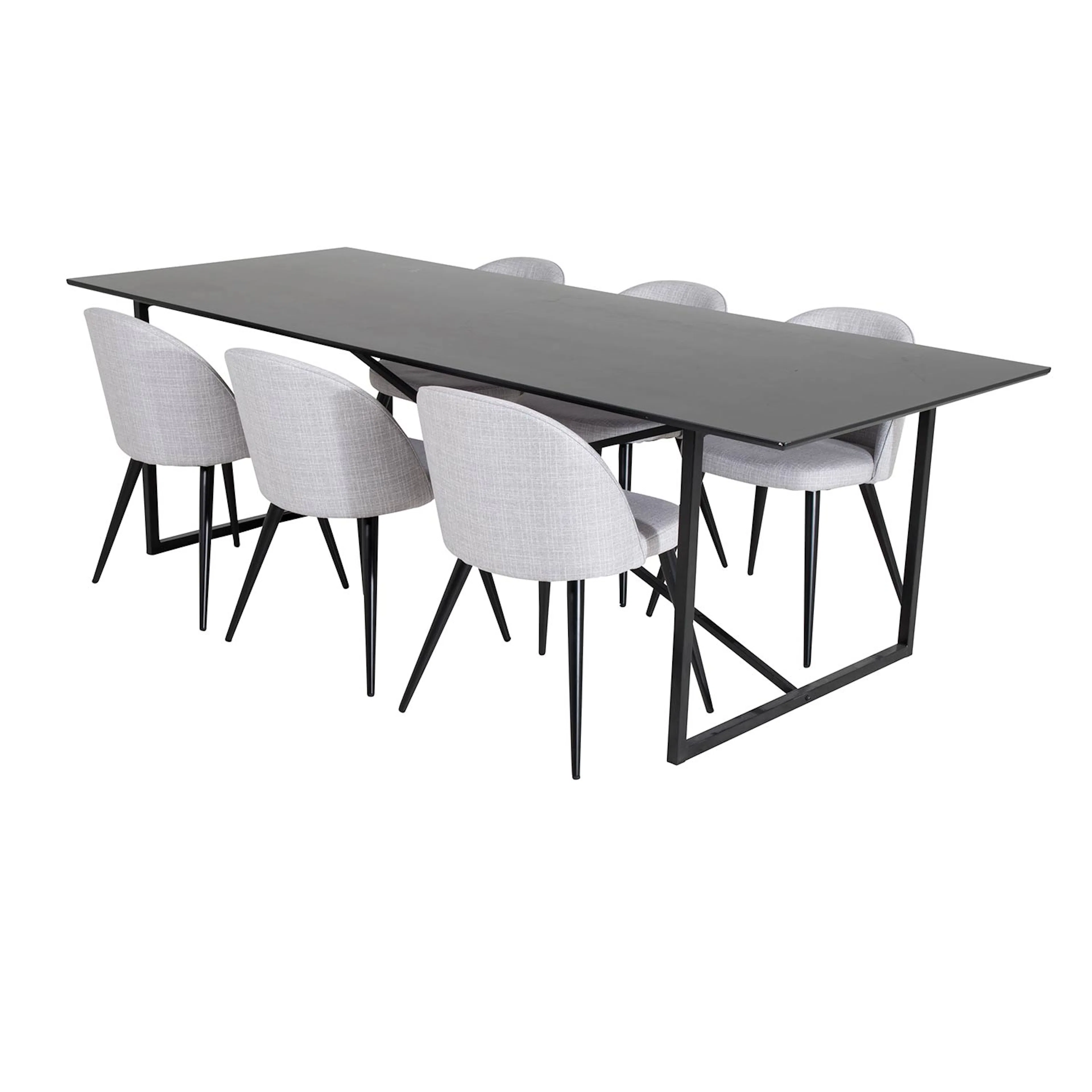 Matgrupp Venture Home Palaba med 6 Valentina Stolar Polyestertyg