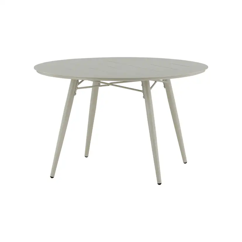 Utebord Venture Home Lina Ø120 cm Matbord i Trä & Aluminium, Beige