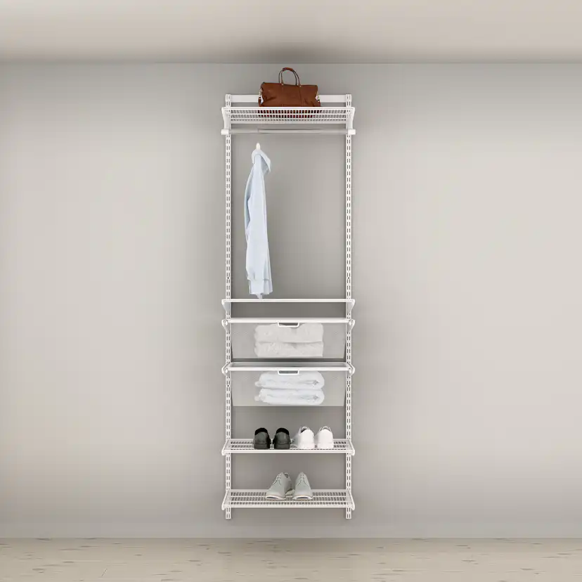 Garderobslösning Elfa Ready Solution Classic 2 65 cm Vit