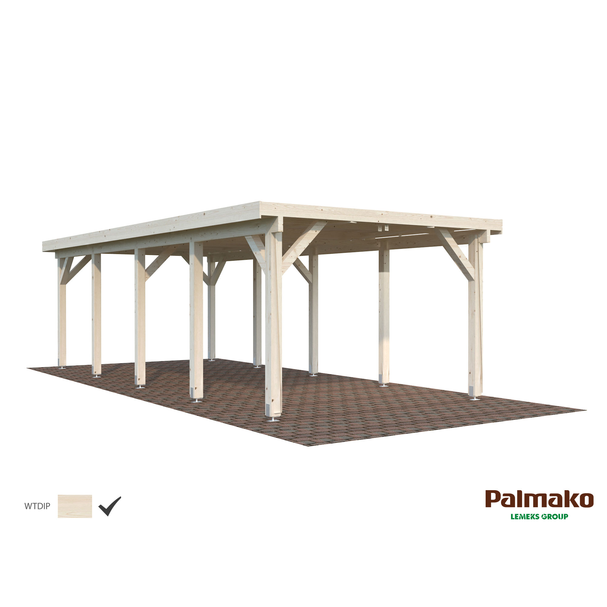 Karl 23,1 m2 Impregnerad transparent