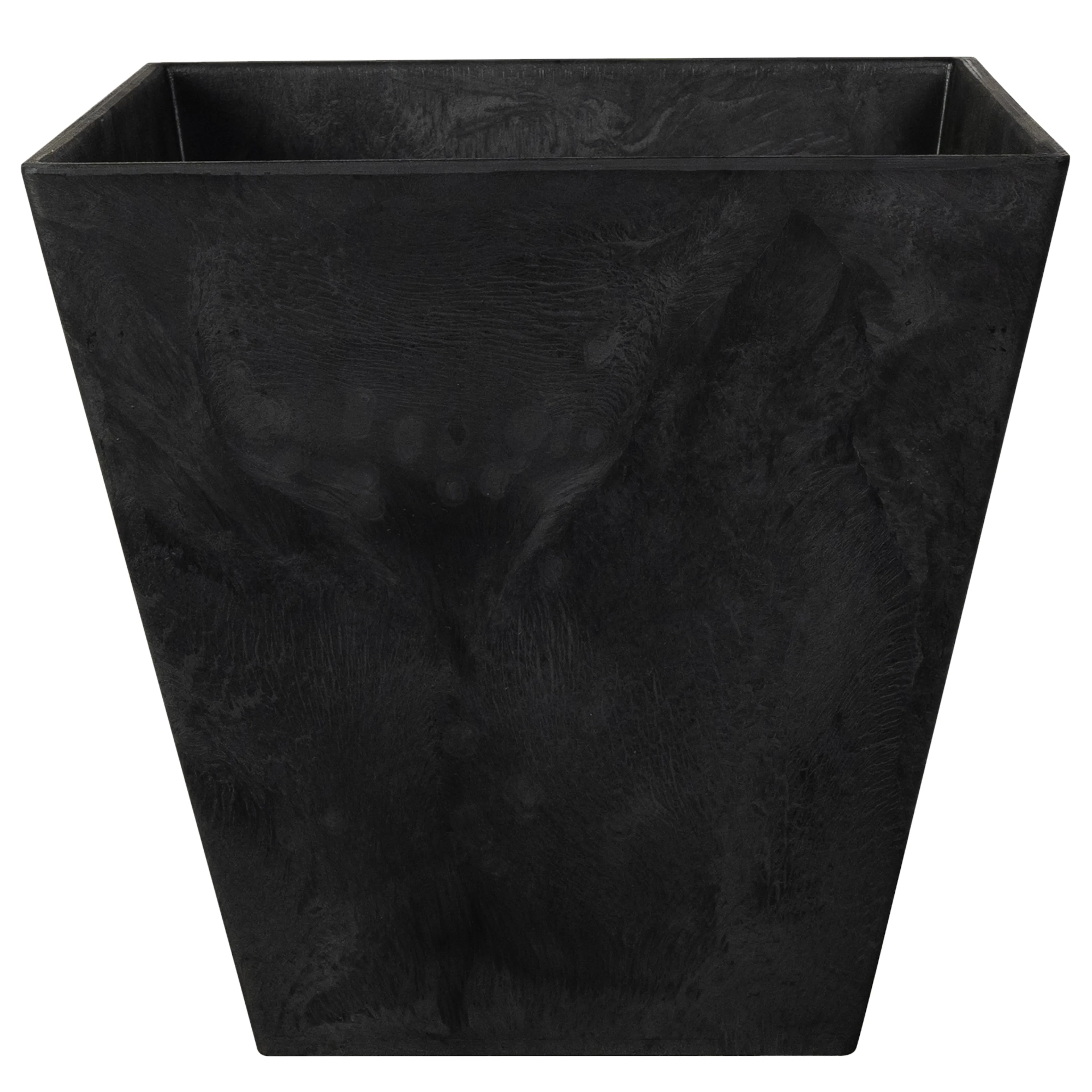 Kruka Artstone Ella Svart 30 x 30 x 29 cm