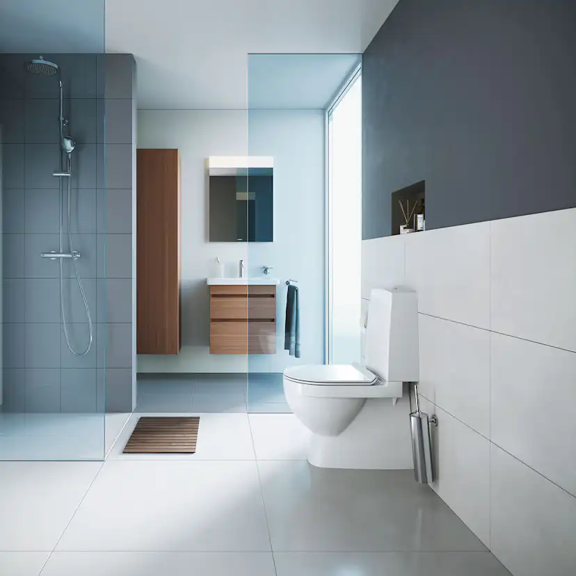 Toalettstol Duravit Durastyle Rimless 010701 med Mjukstängande Hårdsits