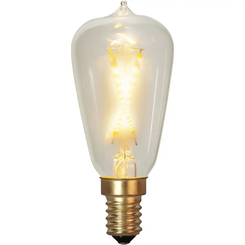 LED-lampa Star Trading Filament E14 ST38 Soft Glow 0,5W