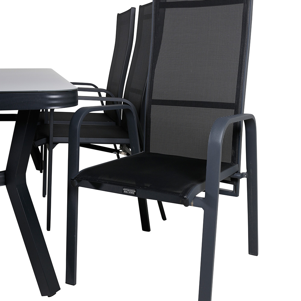 Matgrupp Venture Home Vyn med 6 Curz Matstolar