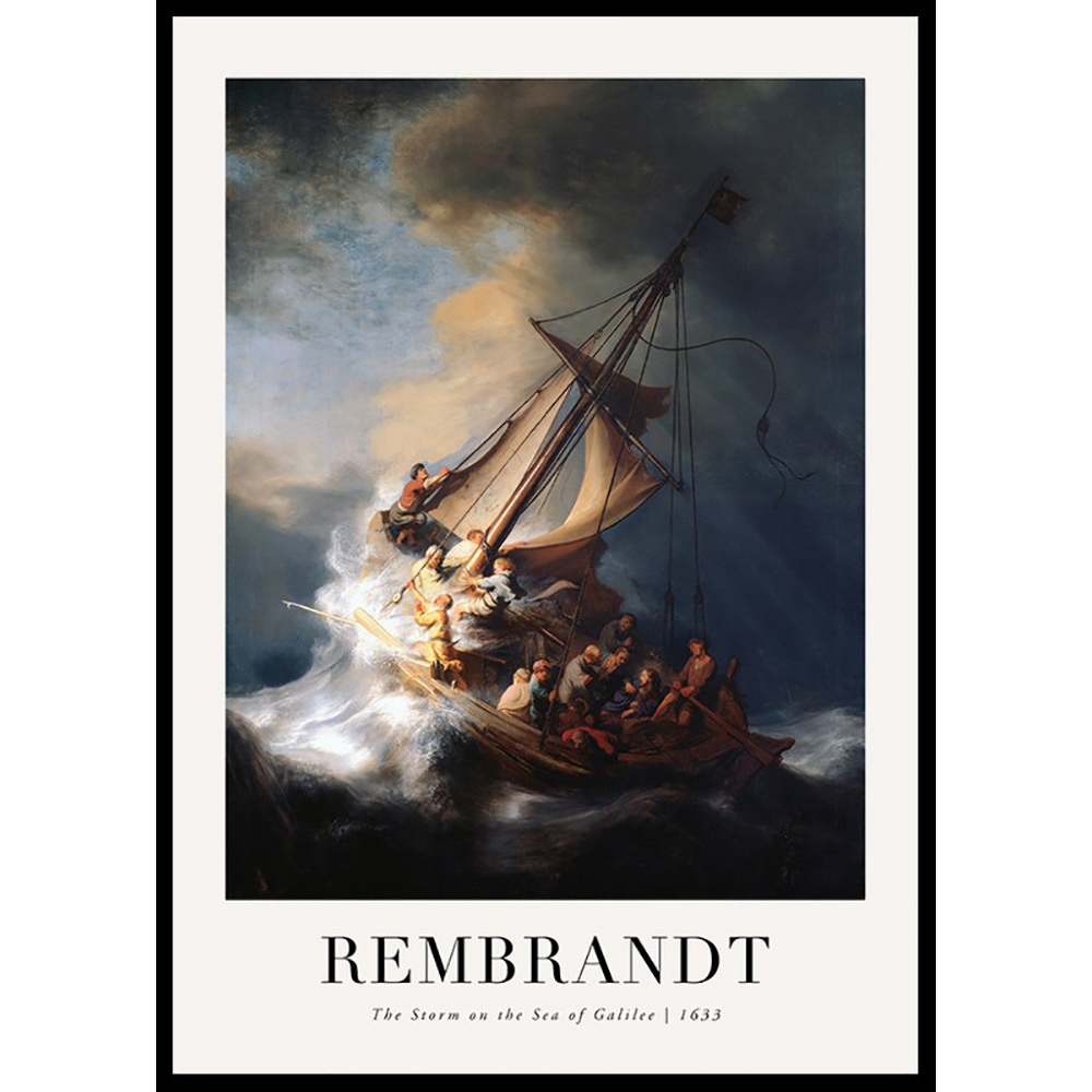 Poster Gallerix The Storm On The Sea Of Galilee By Rembrandt