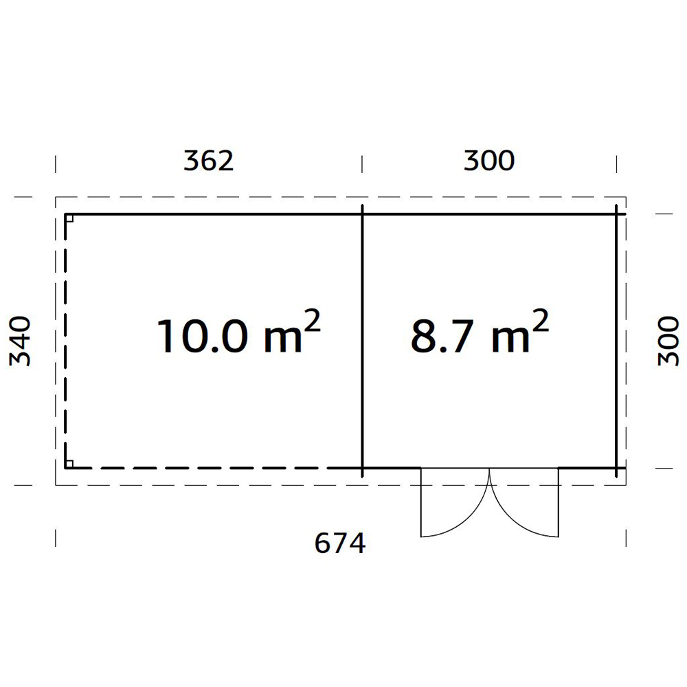 Stuga Palmako Ella 18,7 m2