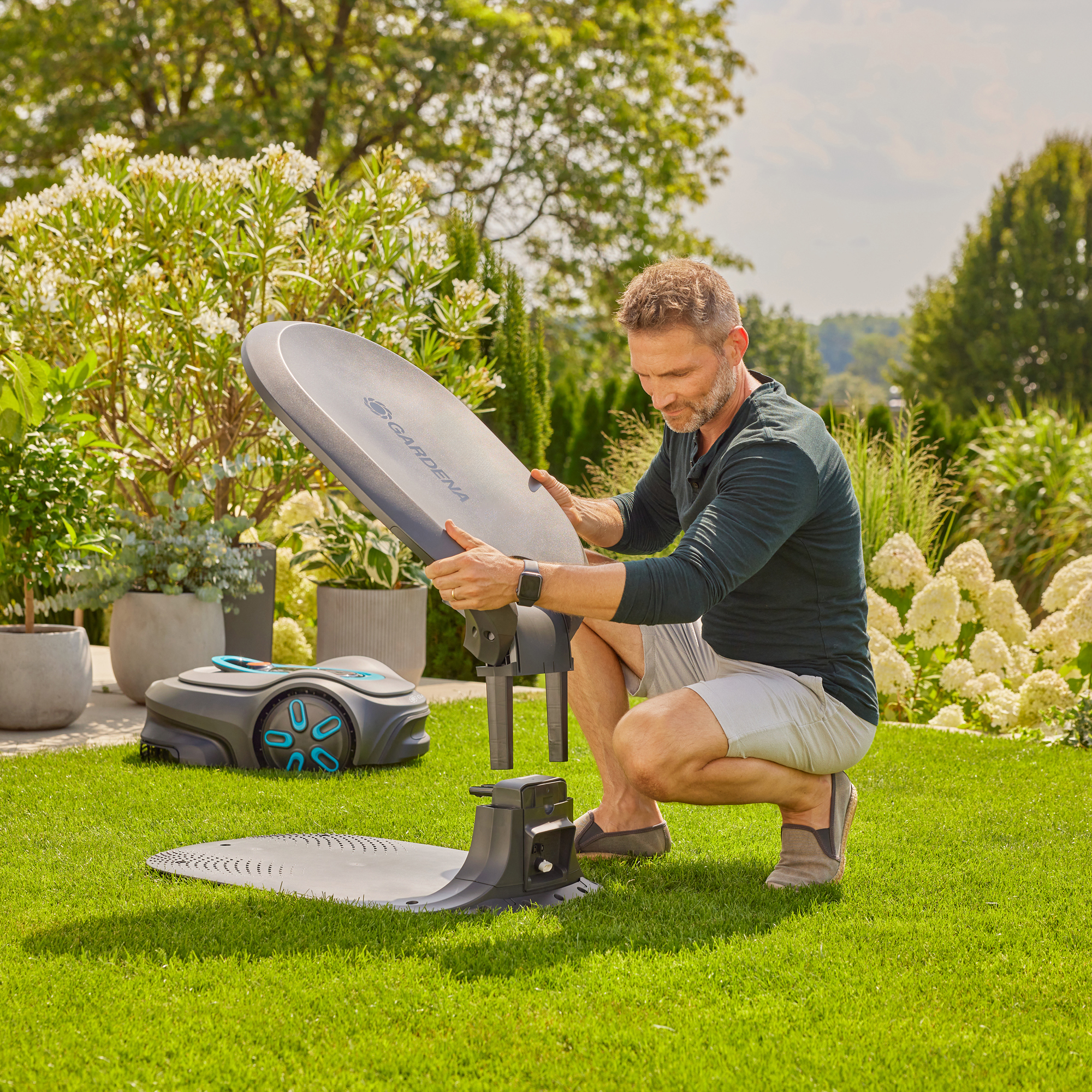 Robotgräsklippare Gardena Smart Sileno Max 1200 Paket Med Robothus