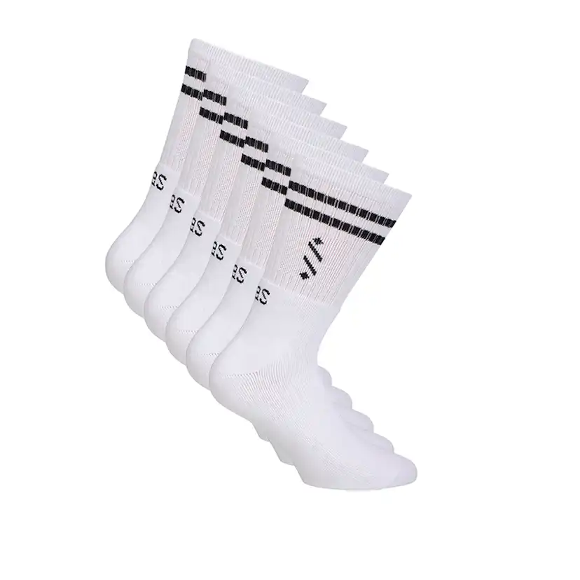 Bomullsstrumpa Jalas 4451 Vit 6-Pack