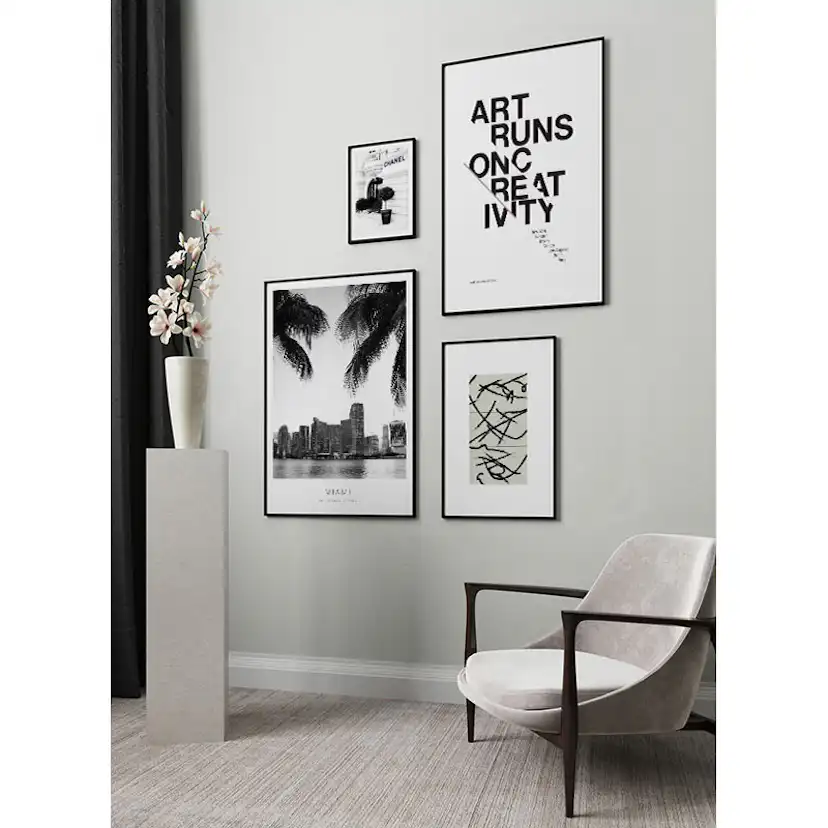 Poster Gallerix Art Runs On Creativity