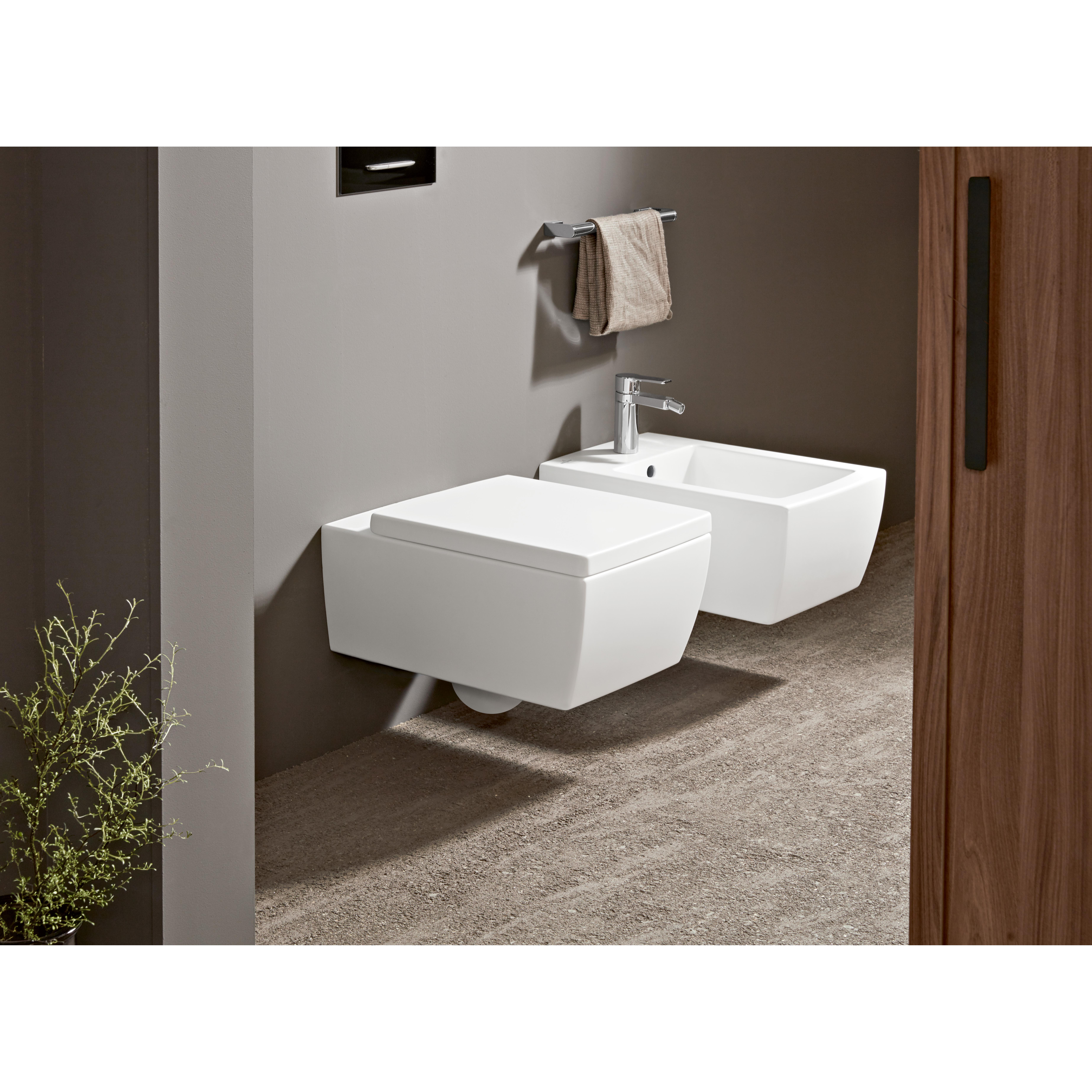 Spolknapp Villeroy & Boch ViConnect installationssystemen 92 Antracit Matt