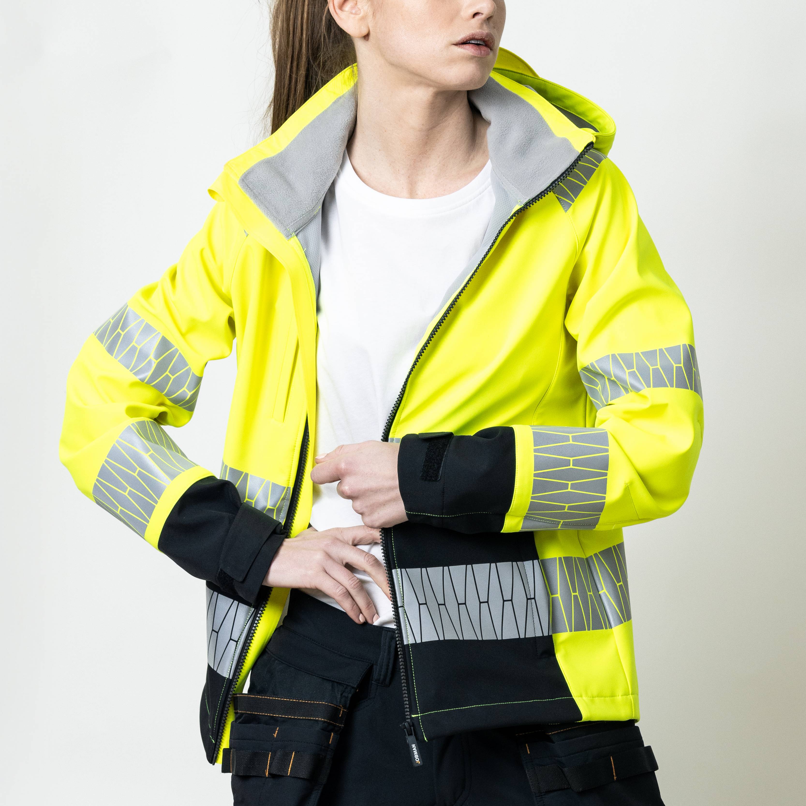 Softshelljacka Jobman Varsel Lady Gul/Svart