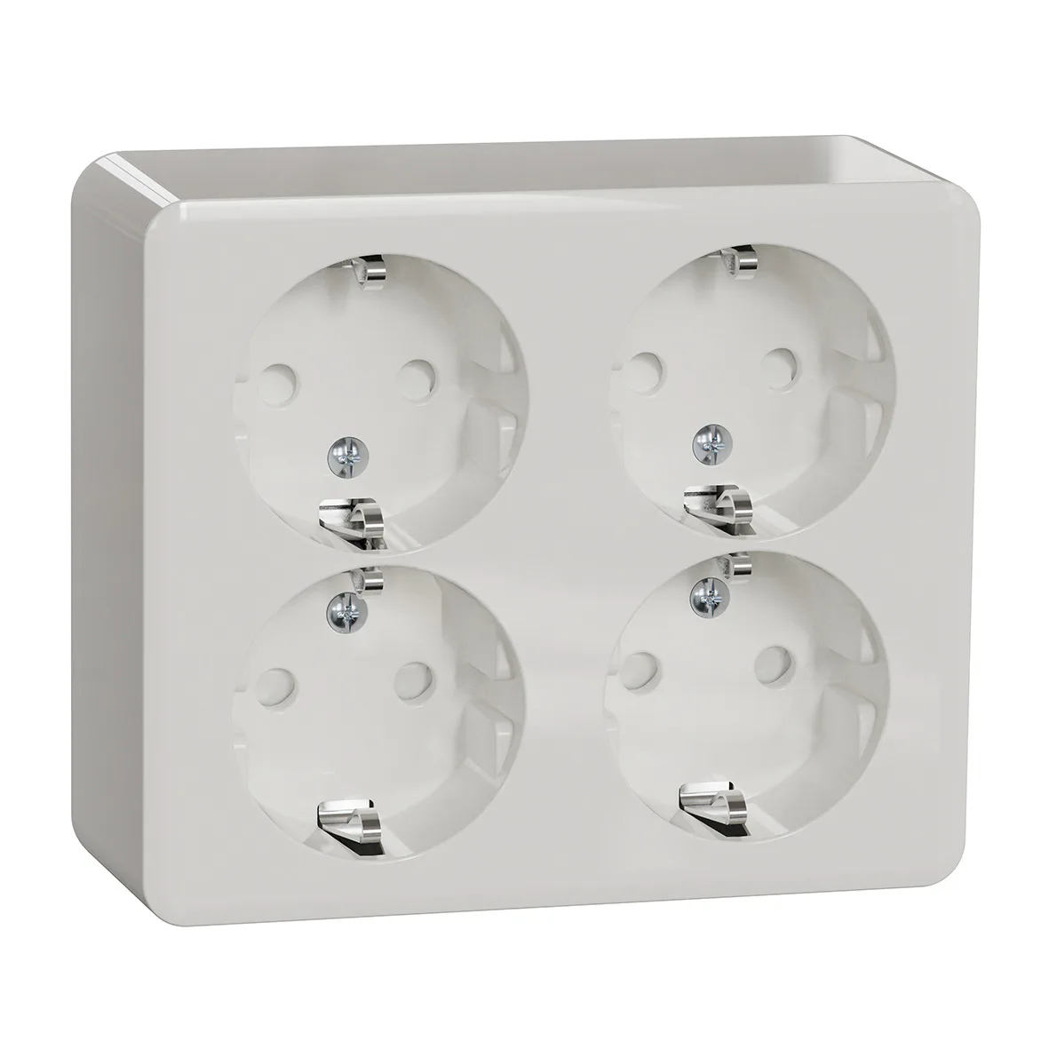 Vägguttag Schneider Electric Exxact 4-vägs