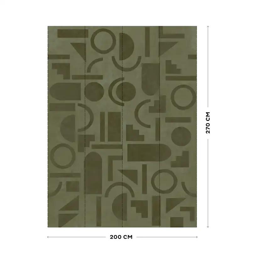 Fototapet LOOKS by Wolfgang Joop Looks Geometrisk Grön 121030
