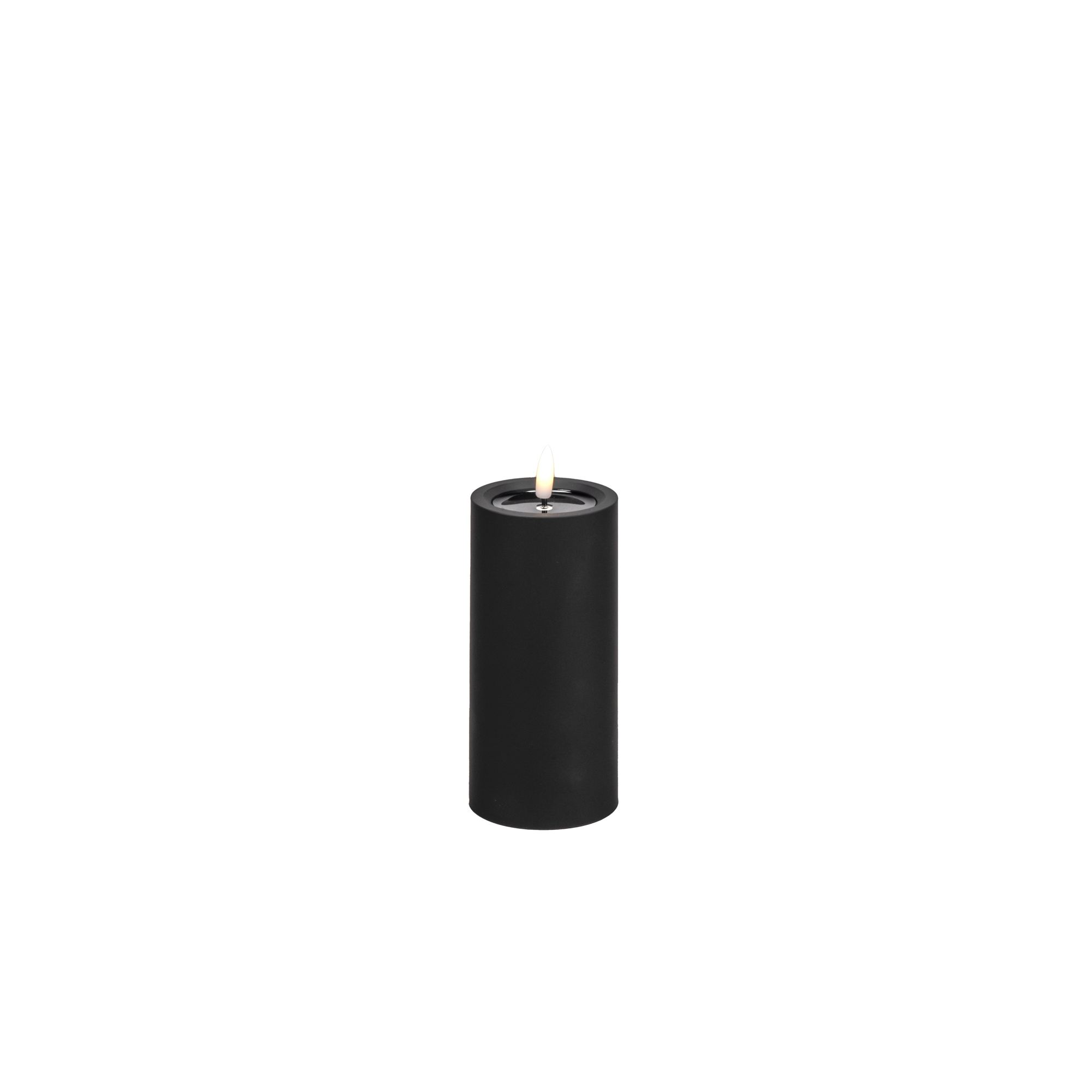 Blockljus LED svart 15cm Svart