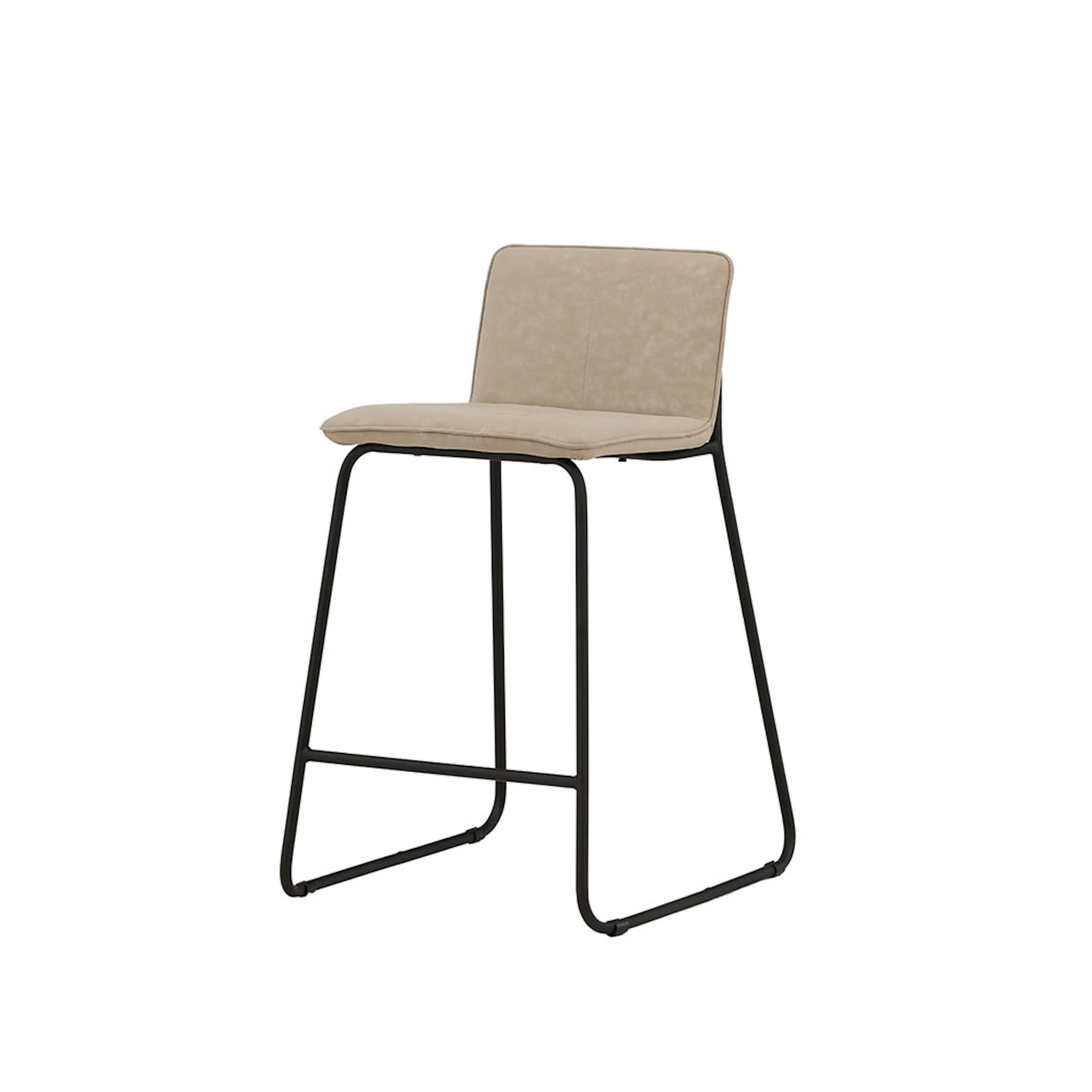 Bisbee Bar Chair - Black / Beige Microfiber Beige/Svart