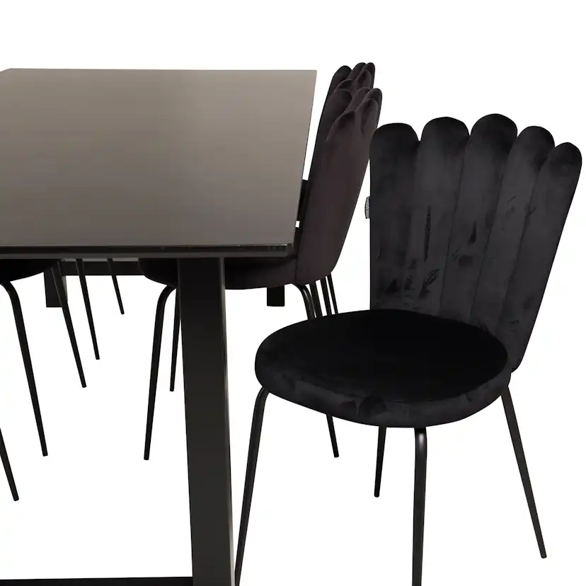 Matgrupp furniture/fashion Clara med 6 Limhamn Light Stolar