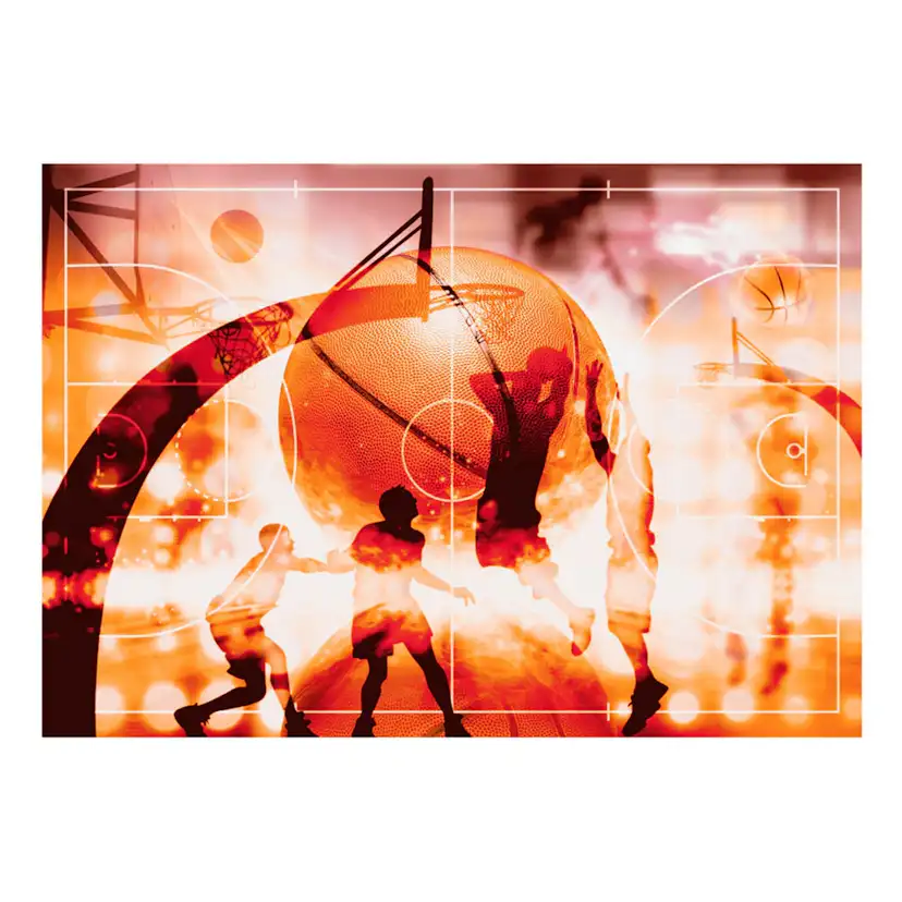 Självhäftande fototapet - My Sport: Basketball 343x245 Storlek: 343x245 cm