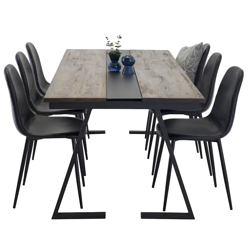 Matgrupp Venture Home Jane med 6 Pobbie Stolar