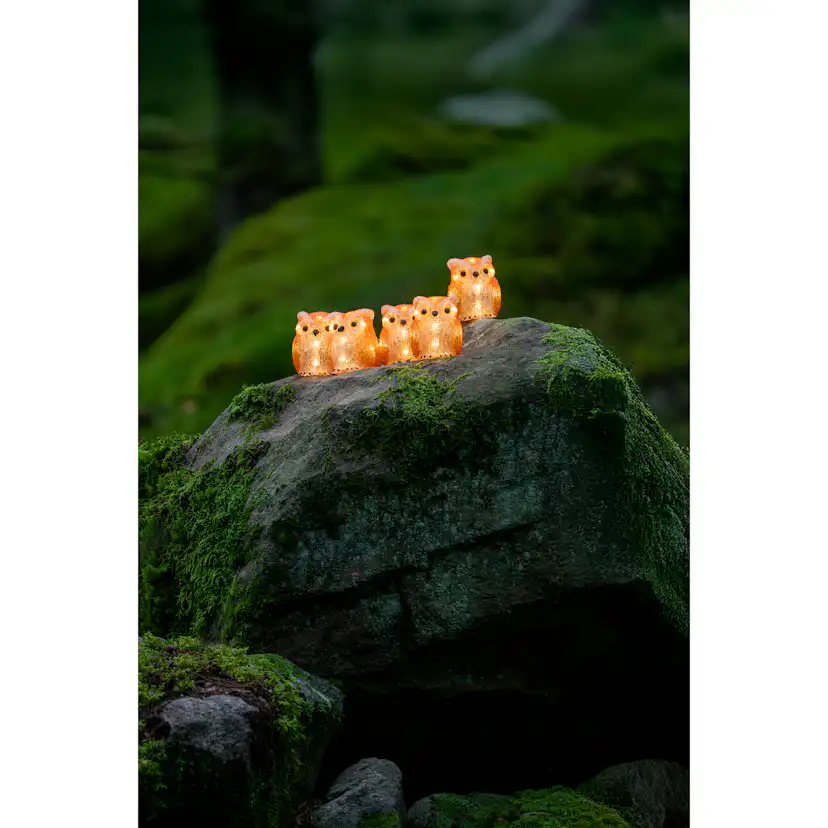 Dekorationsbelysning Gnosjö Konstsmide Ugglor LED