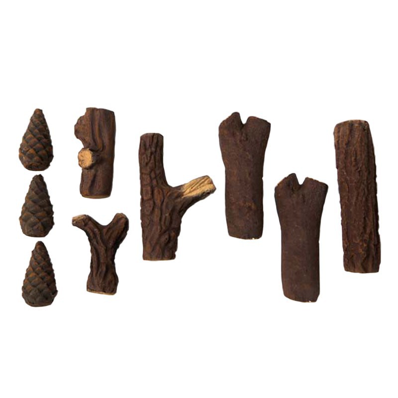 Keramisk Trä Cach Fires 9-pack