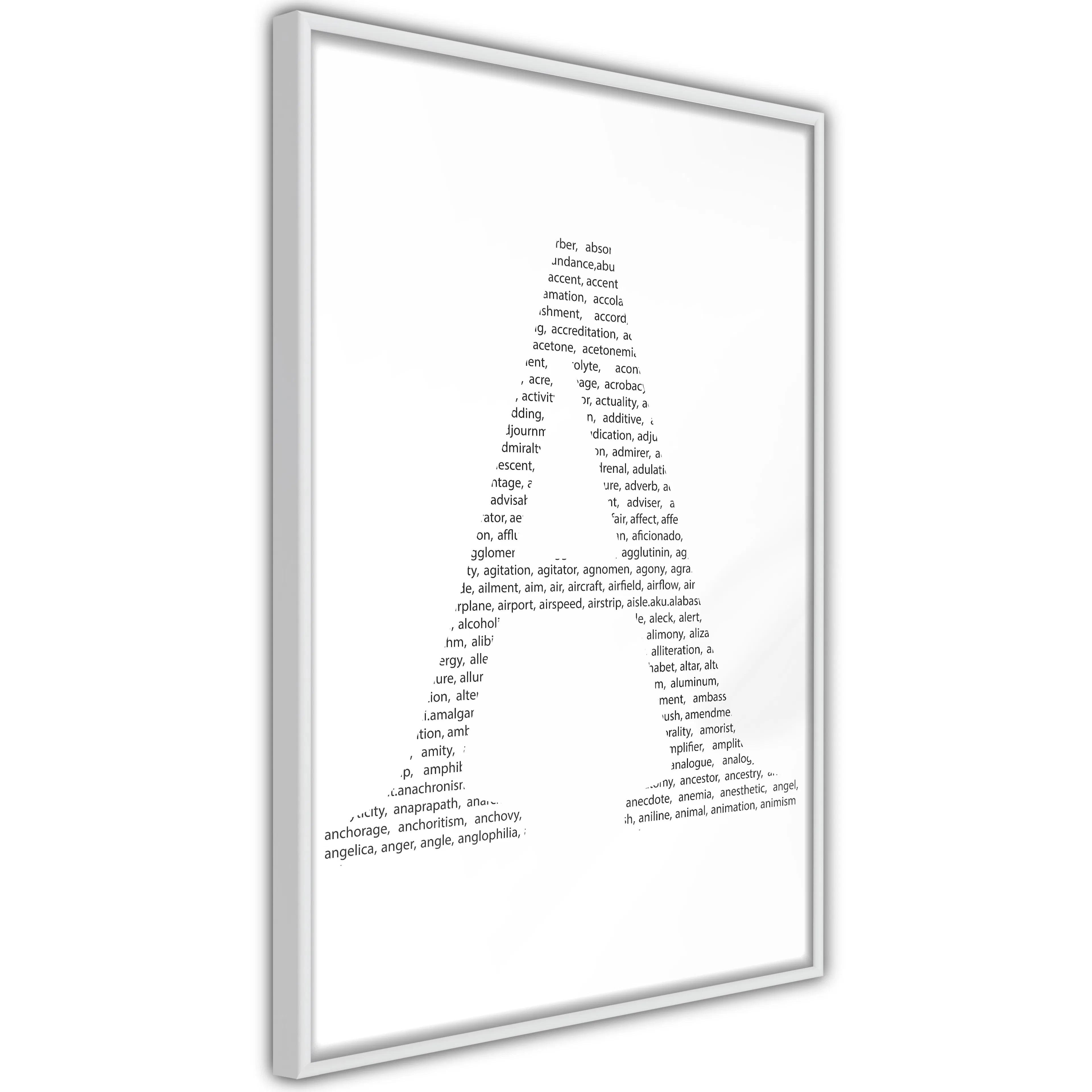 Poster Artgeist Affisch Letter A