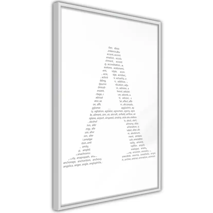 Poster Artgeist Affisch Letter A