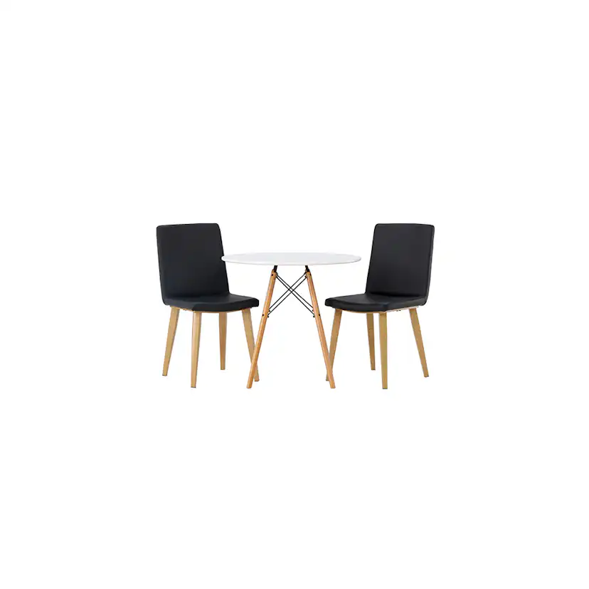 Matgrupp Venture Home Danburi Ø60 cm med 2 st Today stolar