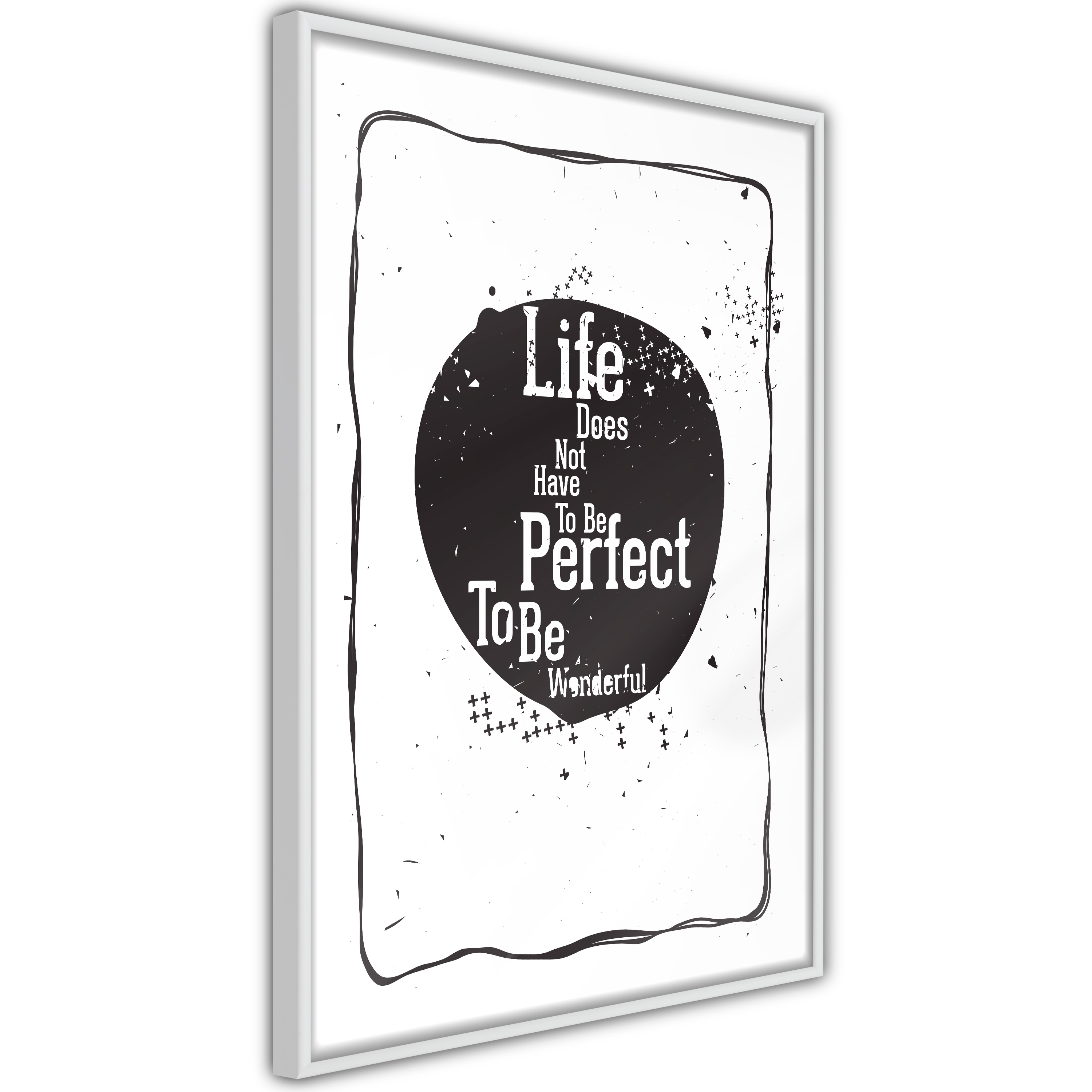 Poster Artgeist Affisch Life Does Not Have To Be Perfect To Be Wonderful