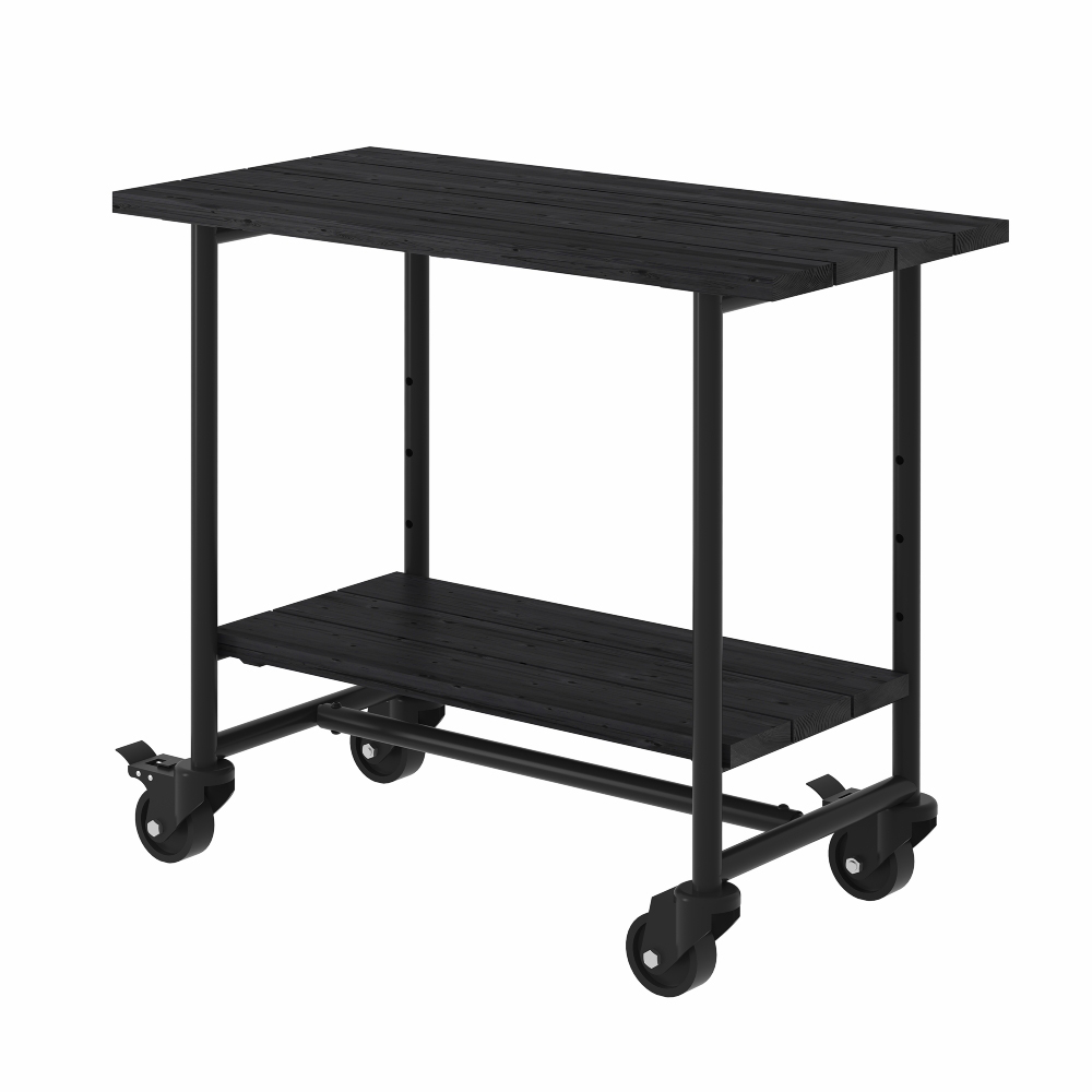 Planterings och Grillbord PLUS Urban Picnic Svart Underrede Med 1 Hylla