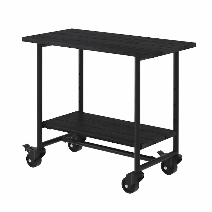 Planterings och Grillbord PLUS Urban Picnic Svart Underrede Med 1 Hylla